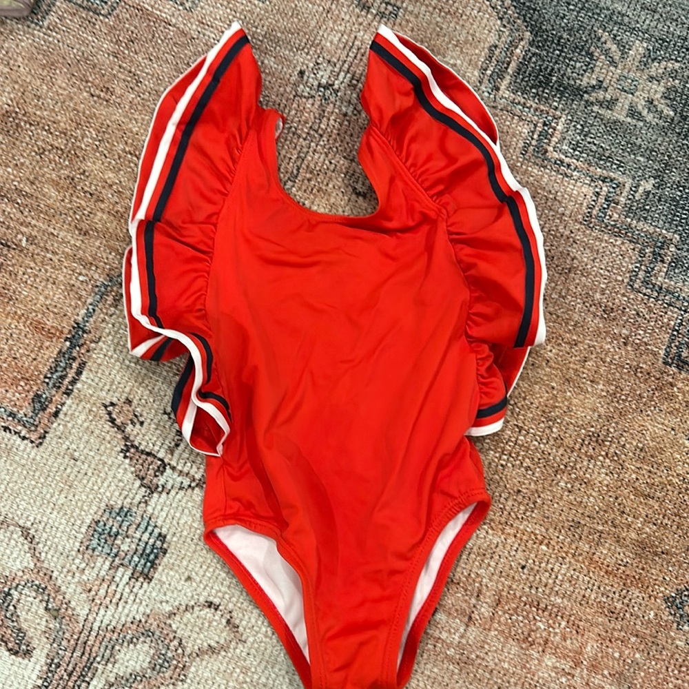 3T Janie and Jack red white and blue swimsuit
